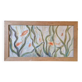 Goldfish painting table