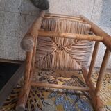 Chaise paille de style provençal camarguais