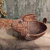 Vintage French basket, rabbit shaped