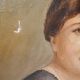 Portrait of woman in ancient oil