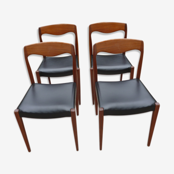 4 scandinavian chairs year 60