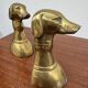 Dog bookends, solid brass, 1970s.