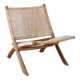 Siège / fauteuil / fauteuil pliant rétro en osier