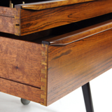 Paire de tables de chevet rétro vintage danois en palissandre années 60 70