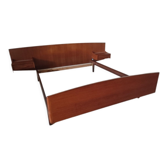 Scandinavian bed in vintage teak