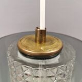Lampe suspendue suédoise de la verrerie Orrefors