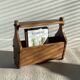 Wooden magazine rack
