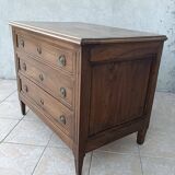 Louis XVI chest of drawers in walnut, 19th century