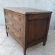 Louis XVI walnut commode from the 19th century.