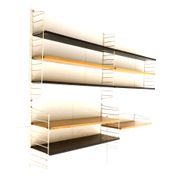 Étagère murale vintage / système mural par Nisse Strinning pour String AB – Suède, fabriqué dans les années 60