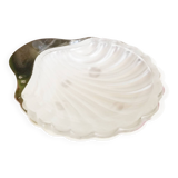 Silver scallop butter dish