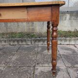 Old solid wood bistro table