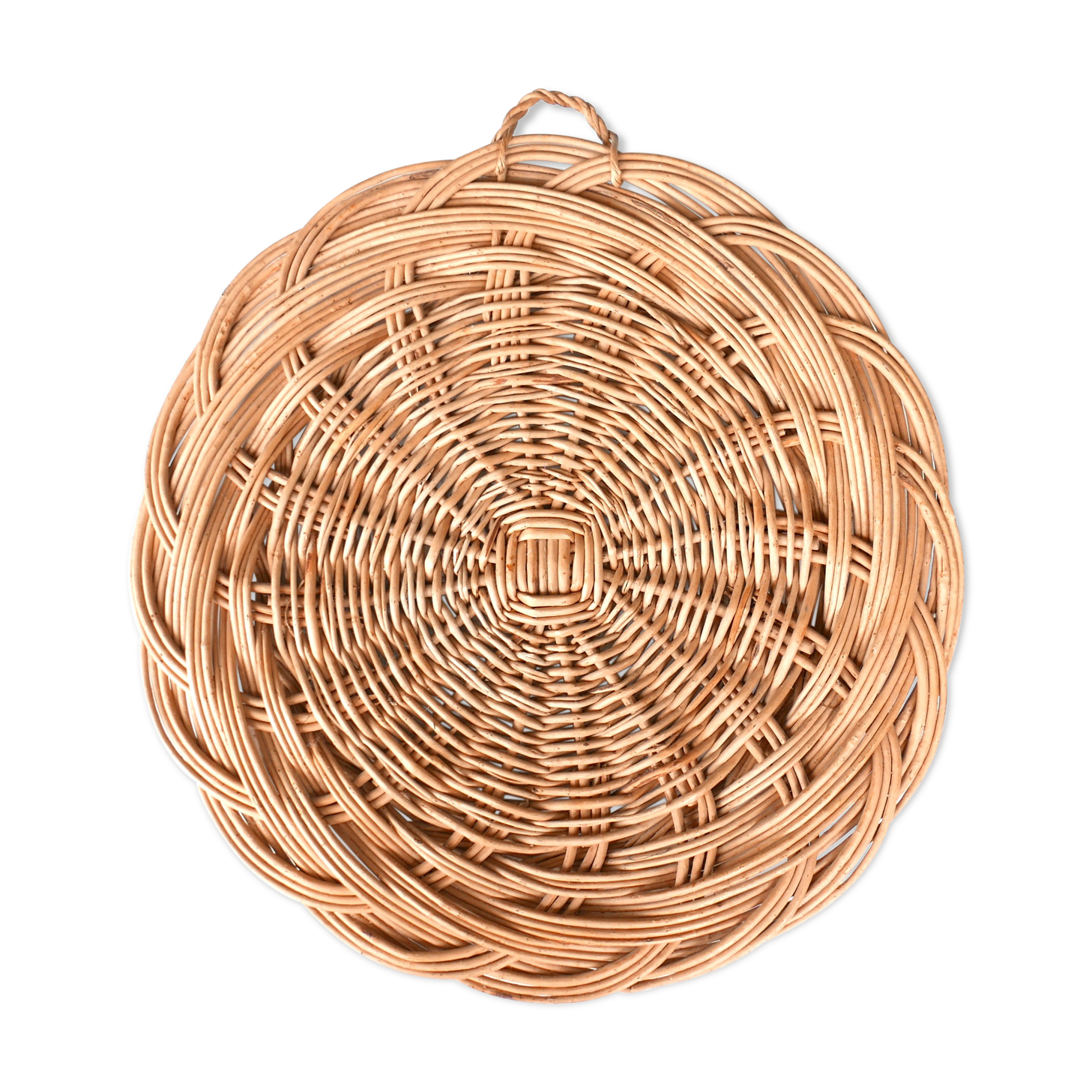 Round wicker or wall decoration, 1950s