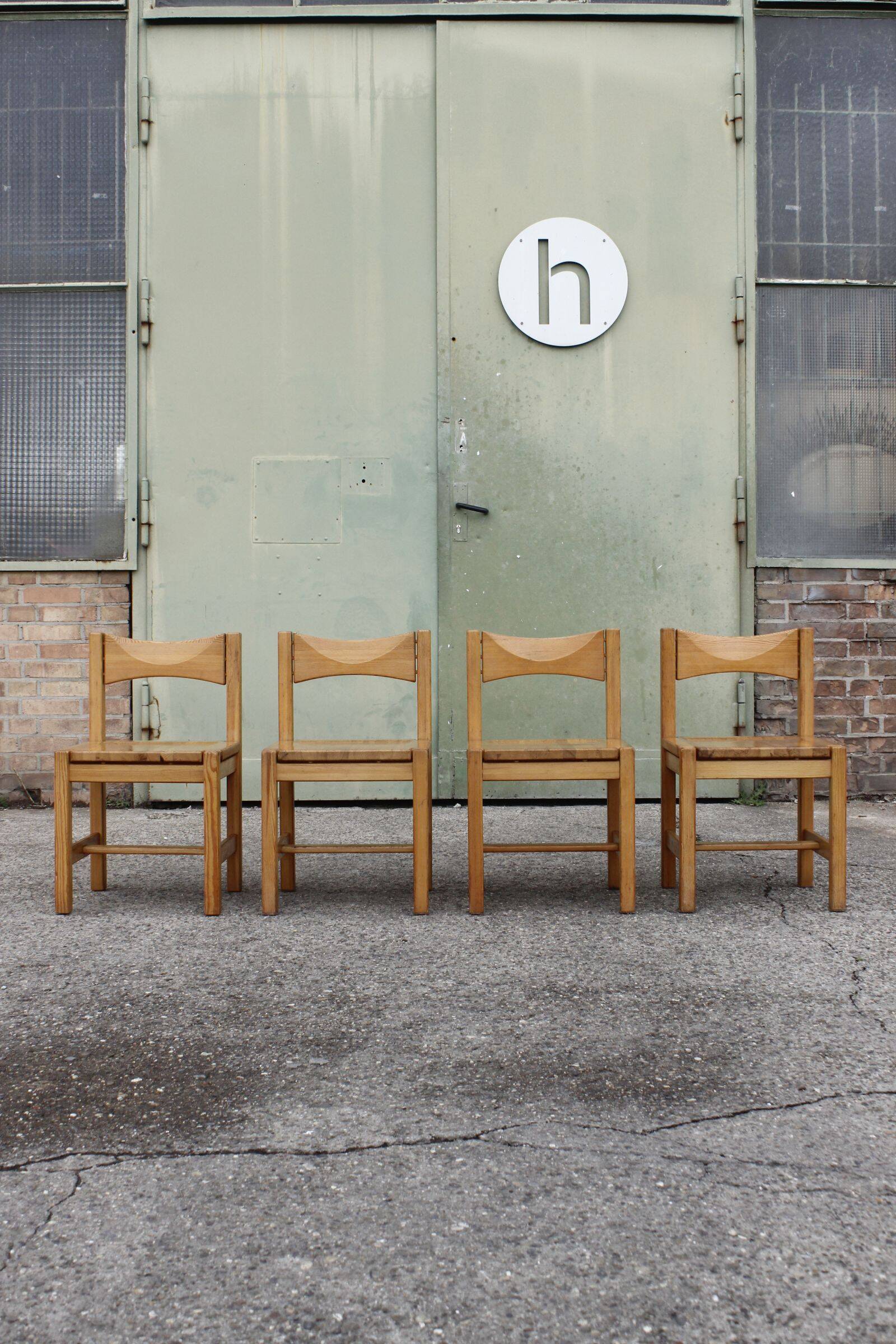 Table à manger & chaises Hongisto en pin par Ilmari Tapiovaara pour Laukaan Puu