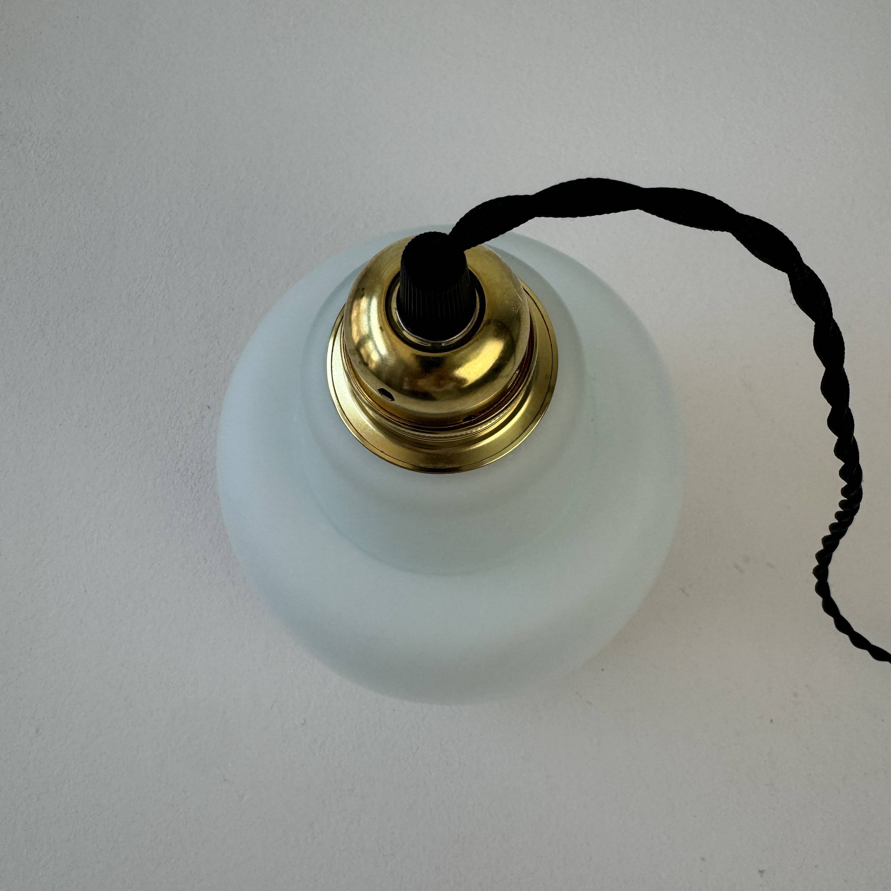 Old vintage opaline pendant light
