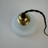 Old vintage opaline pendant light