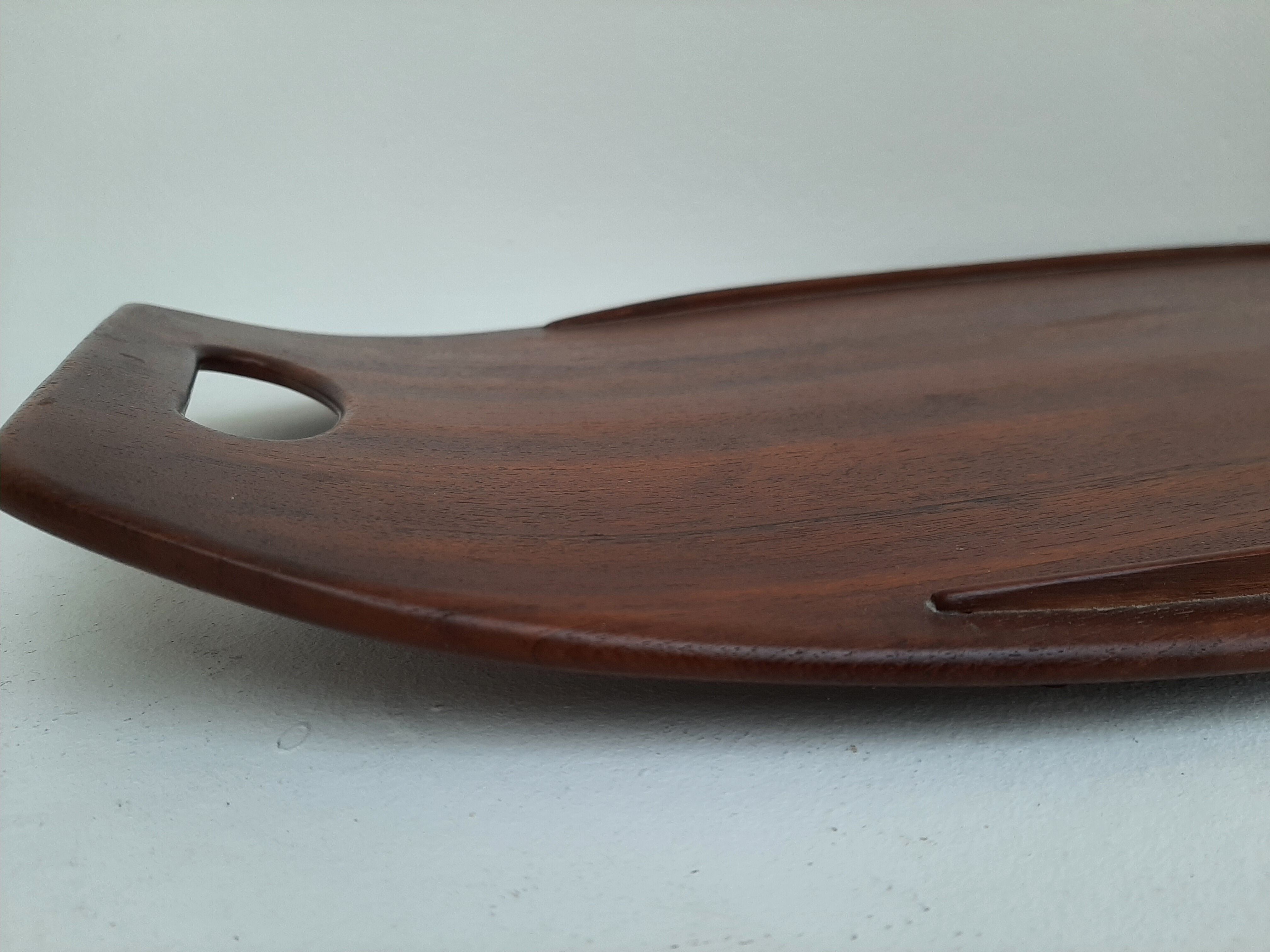 Danish vintage top for Dansk Design in teak 1950