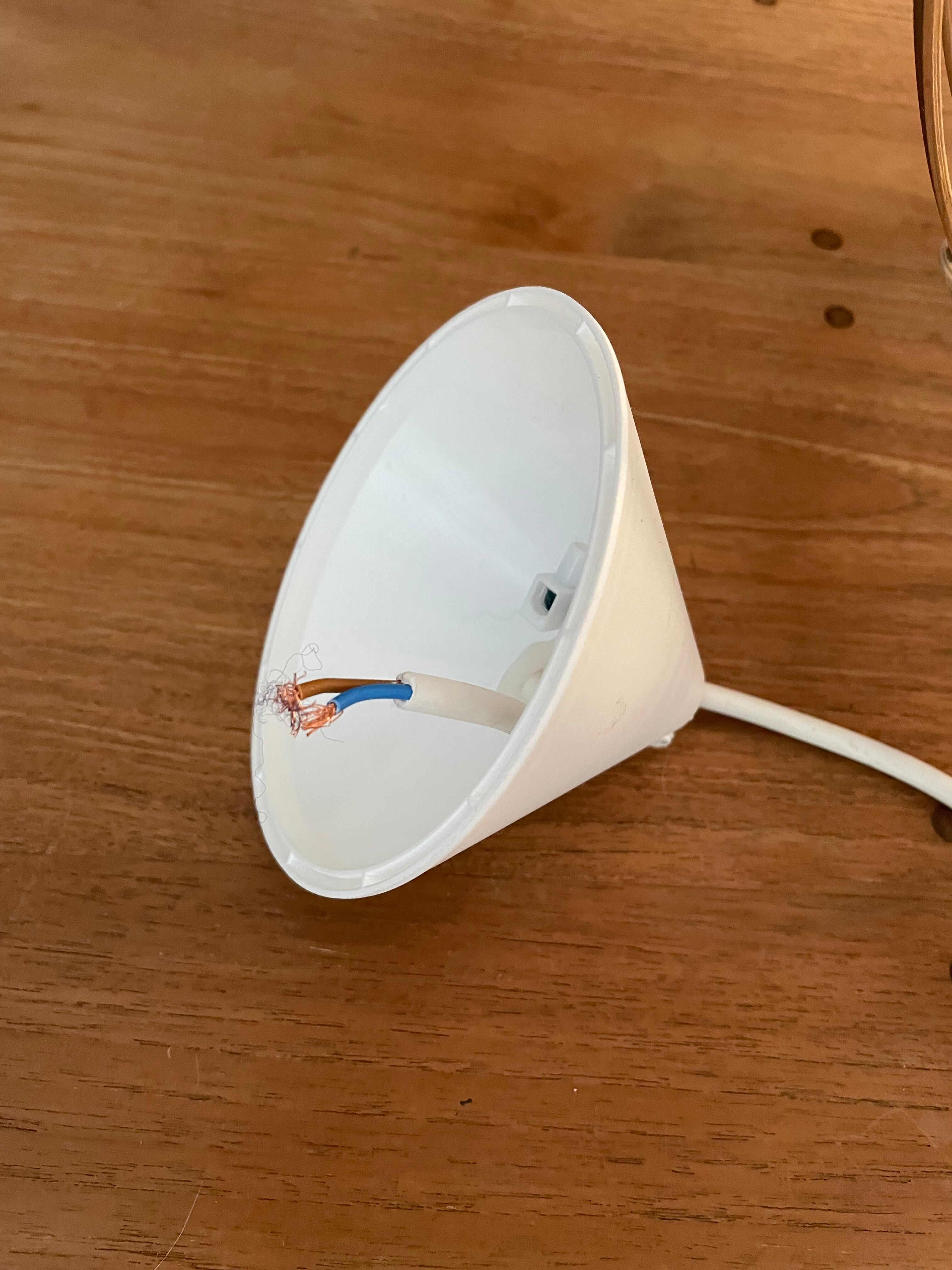 Vintage wicker pendant lamp