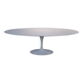 Large Oval Tulip Marble Dining Table by Eero Saarinen for Knoll