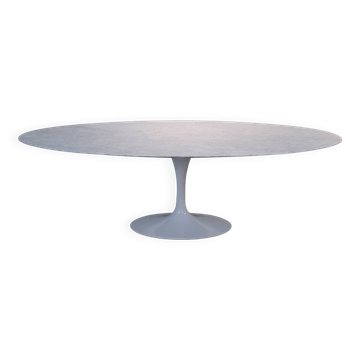 Large Oval Tulip Marble Dining Table by Eero Saarinen for Knoll