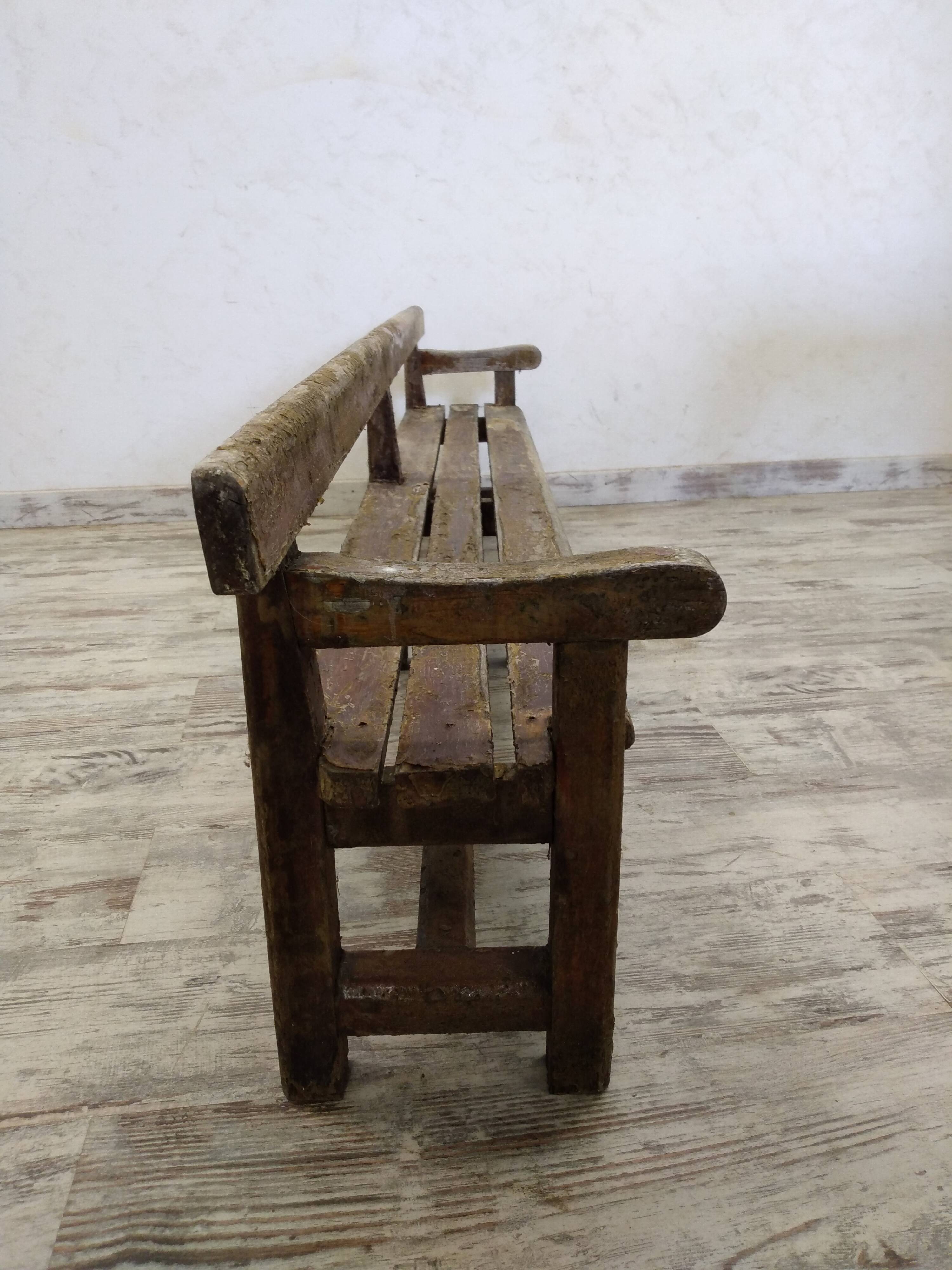 Antique wooden bench