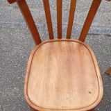 Set of 4 mismatched bistro chairs