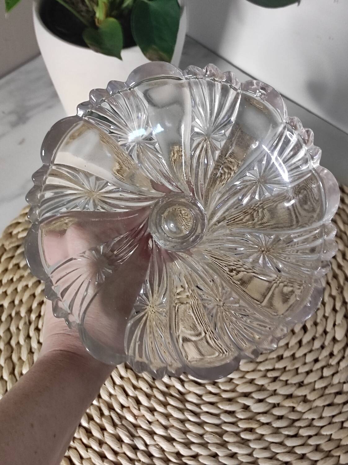 Old glass cup