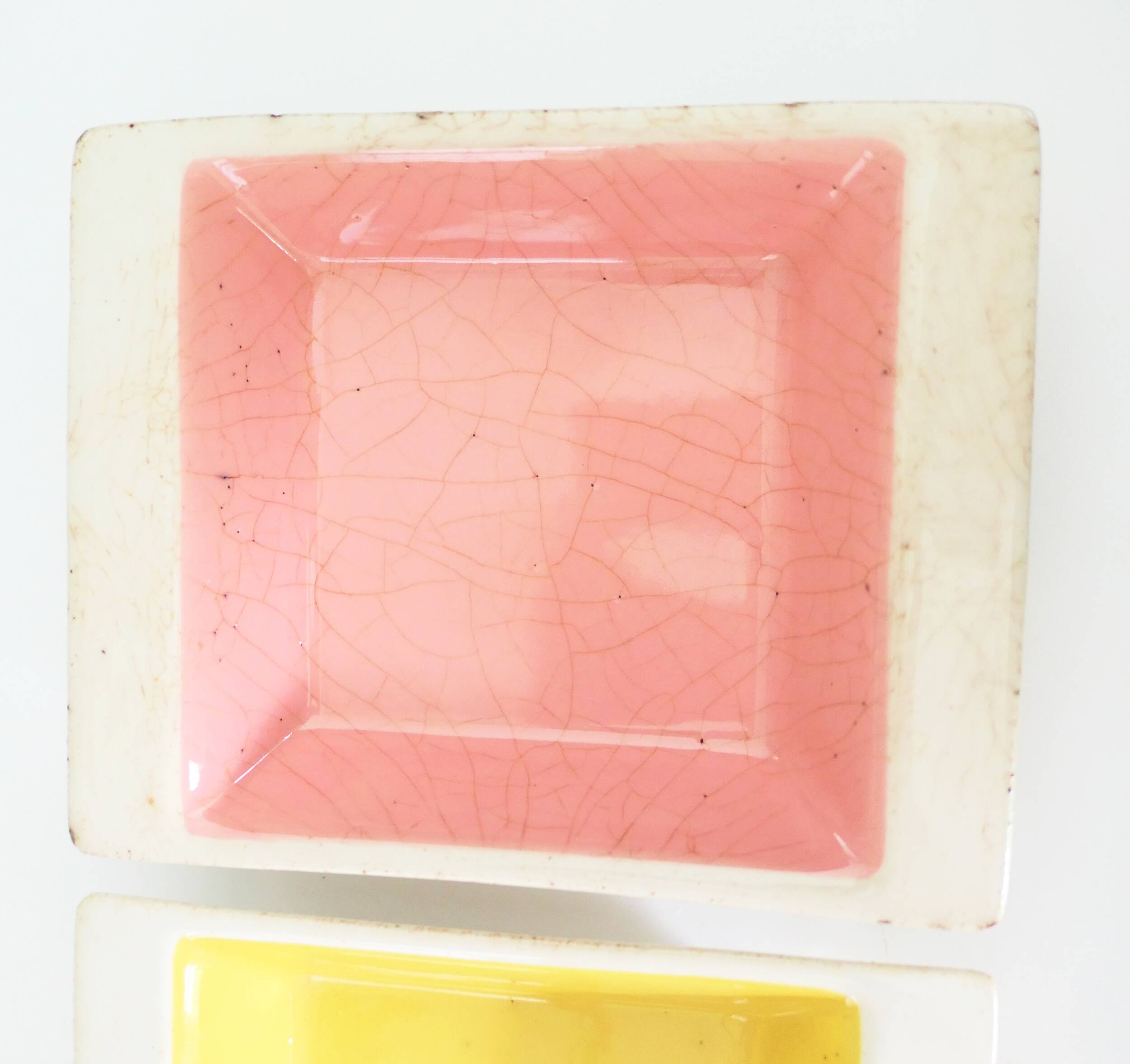 Trio de vide-poches céramique allemande des années 1950