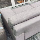Beige 3-seater sofa, fully renovated.