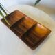 Danish teak aperitif tray