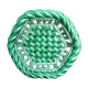 Braided ceramic fruit basket