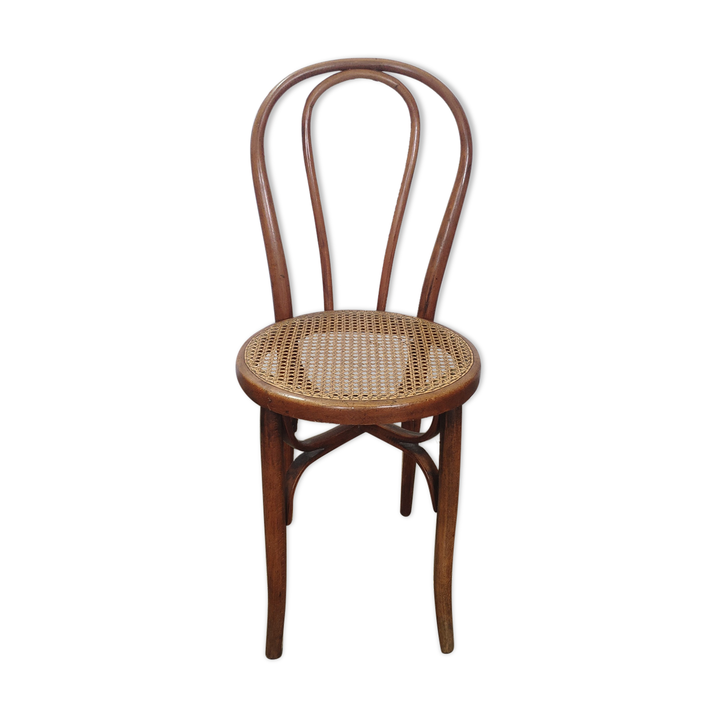 Chaise Léon Cambier bistrot vintage bois courbé Thonet