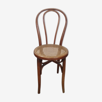 Chair Léon Cambier bistro vintage wood curved Thonet