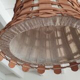 Rattan and wood suspension