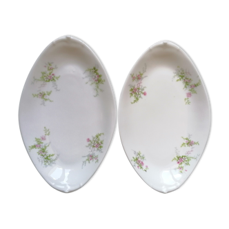 Two Limoges porcelain raviers