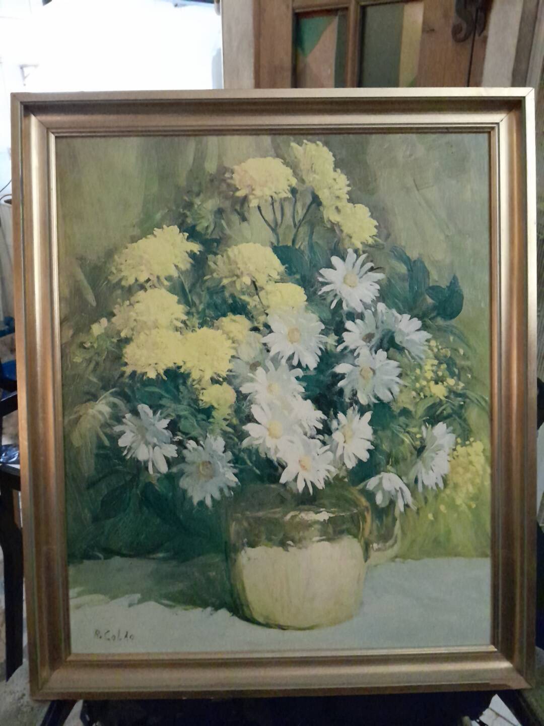 Still life painting signed Rodolphe Colao