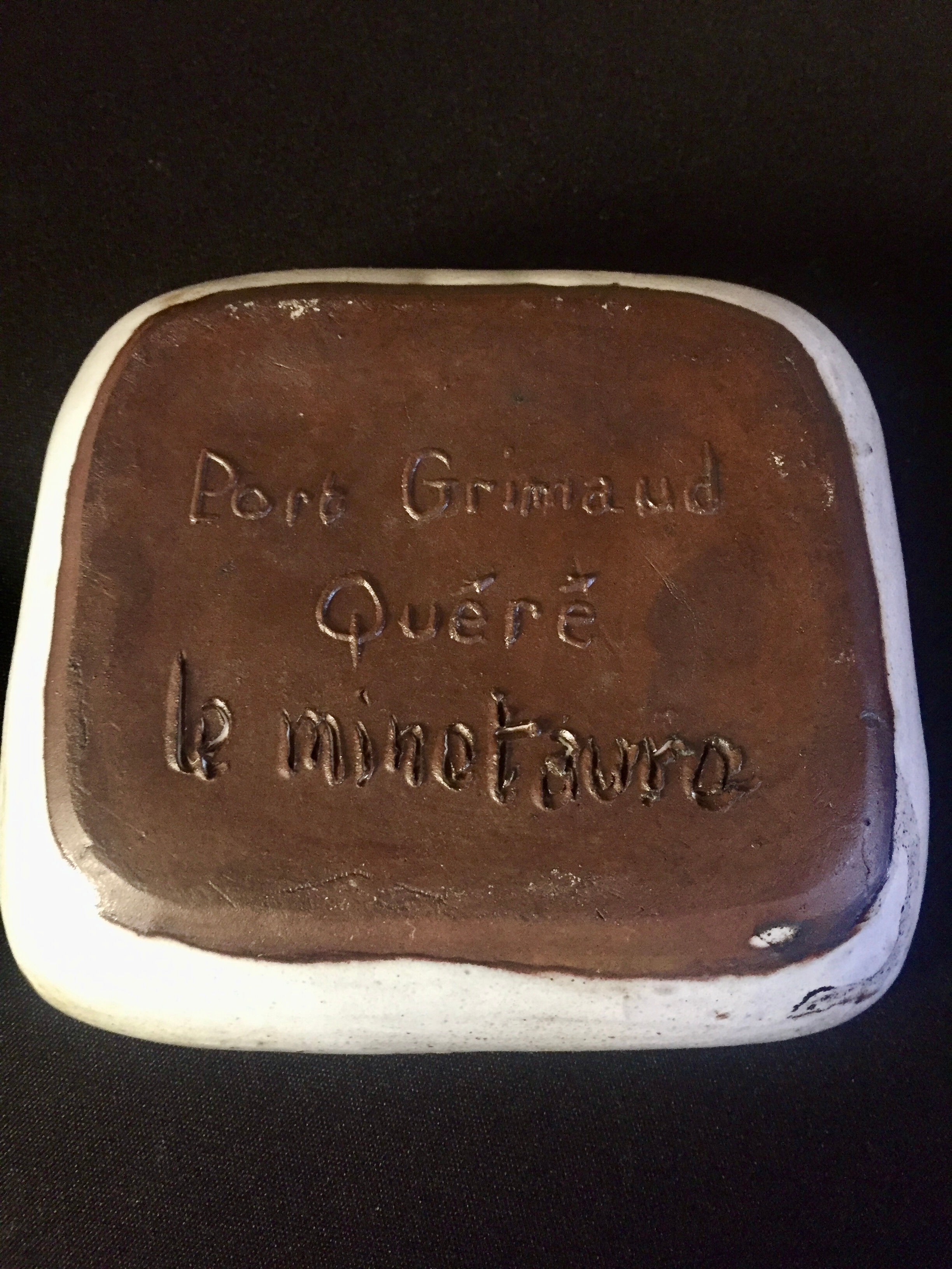 Vintage ceramic cut by paul quere minotaur