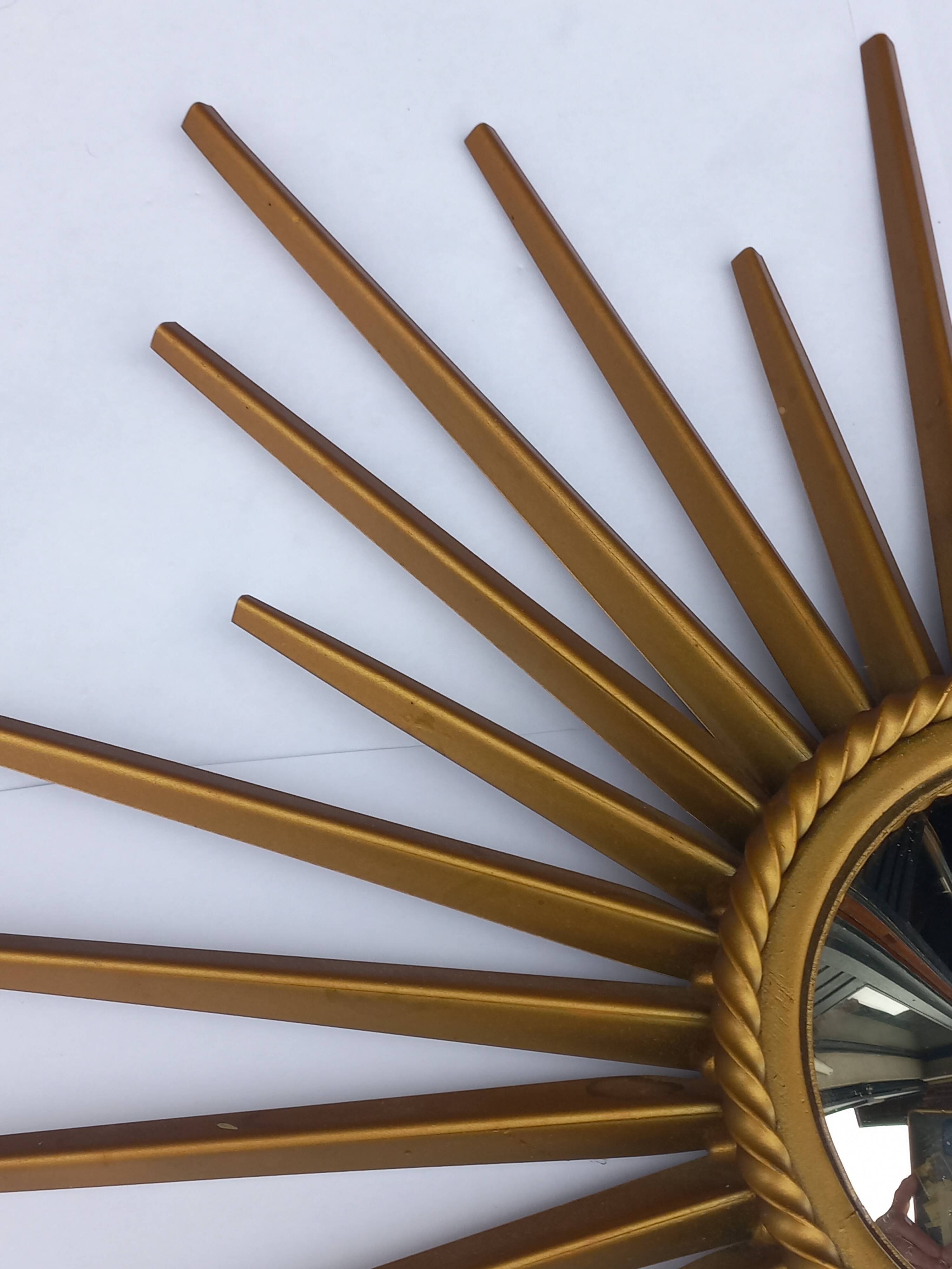 Miroir soleil sorcière bombé Chaty Vallauris