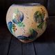Very original vintage round-shaped vase.