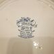 Set of 6 flat plates english style Lunéville verte