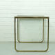 Mid Century Hollywood Regency Coffee Table brass and glass, Italy 1970s
