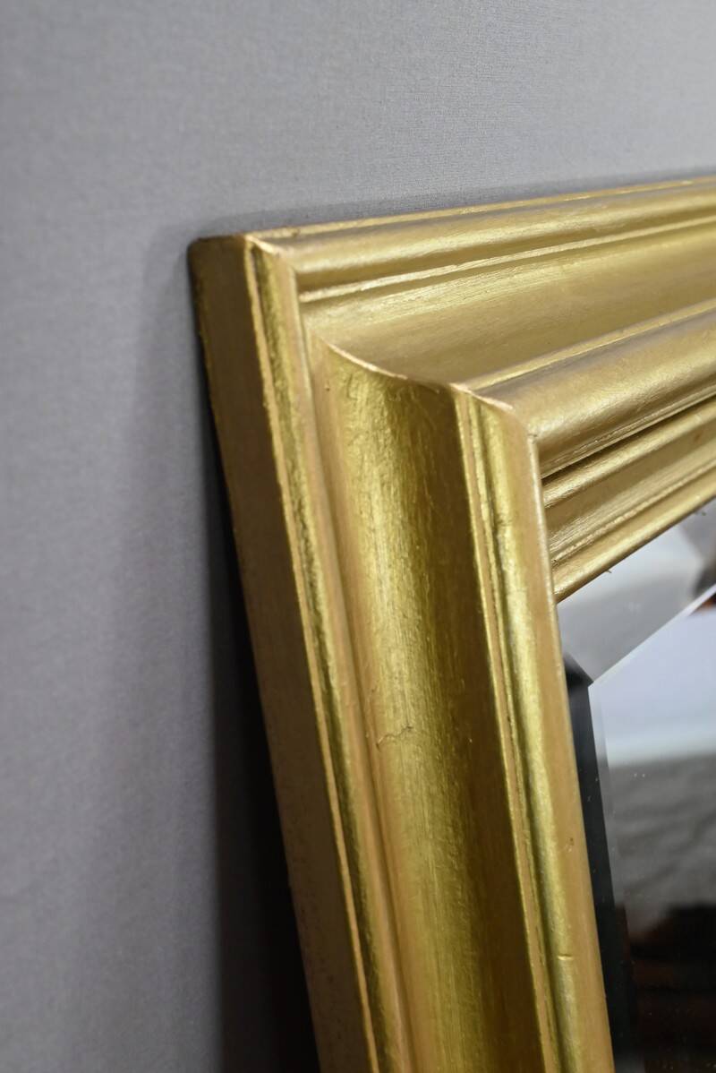 Rectangular Gilded Wood Mirror – 1950