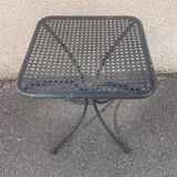 Wrought iron pedestal table from the 60s