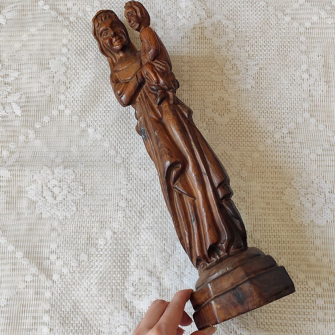 Virgin and Child Wood