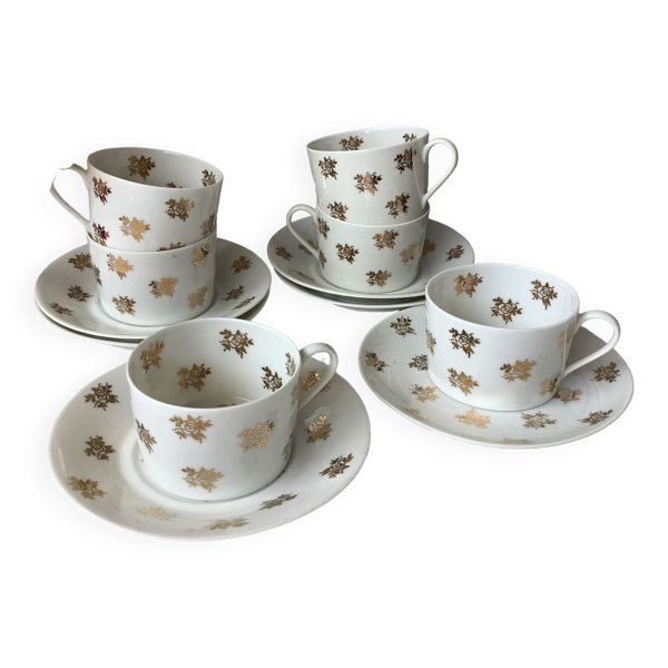 Tasses à thé Limoges Marcel Chaufriasse