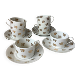Tasses à thé Limoges Marcel Chaufriasse