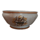 Salad bowl Creil and Montereau pattern Carnations