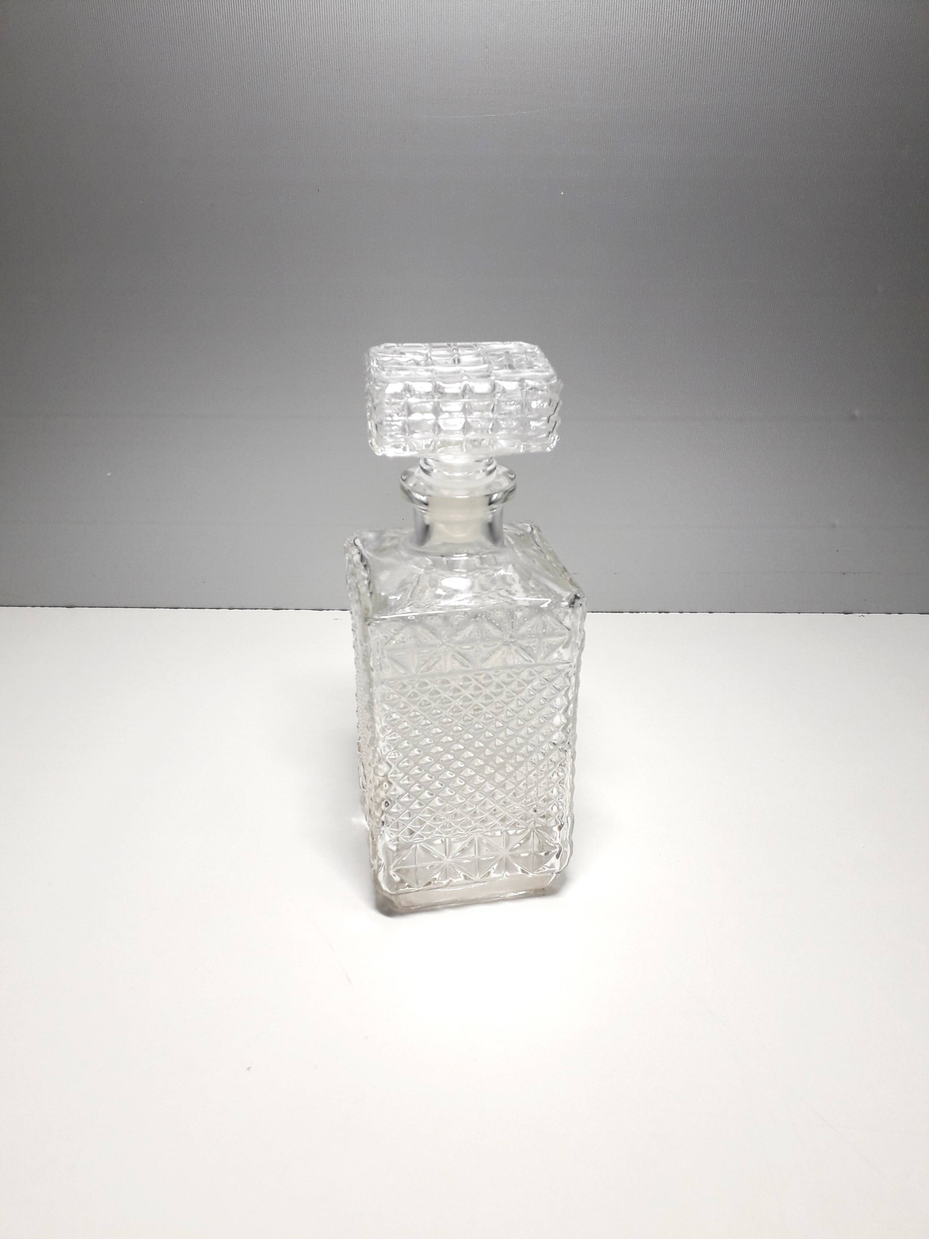 Cut glass whiskey decanter - 1980s