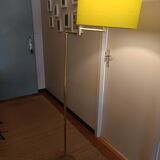 floor lamp reading light gilded brass articulated arm 1980