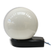 Vintage wall lamp black plastic base and opaline globe